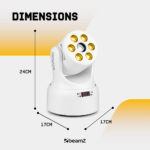 4 x BeamZ NOVA68G-WH Compact Moving Head Wash Lights with Gobos