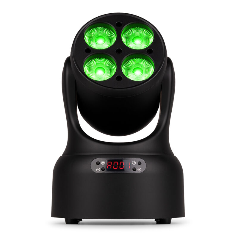 4 x BeamZ NOVA420-BK Moving Head Wash Lights with Installation Rings
