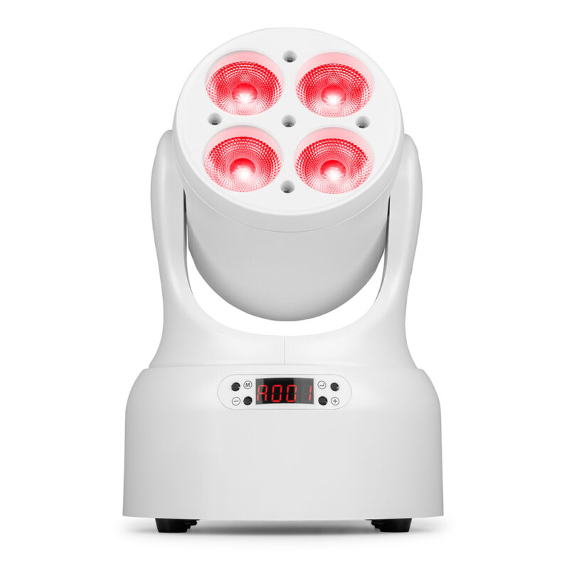 4 x BeamZ NOVA420-WH Moving Head Wash Lights with Installation Rings