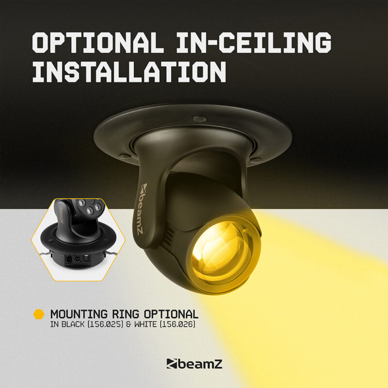 4 x BeamZ NOVA80B-BK Compact Moving Head Wash Lights with 4x 20W LEDs