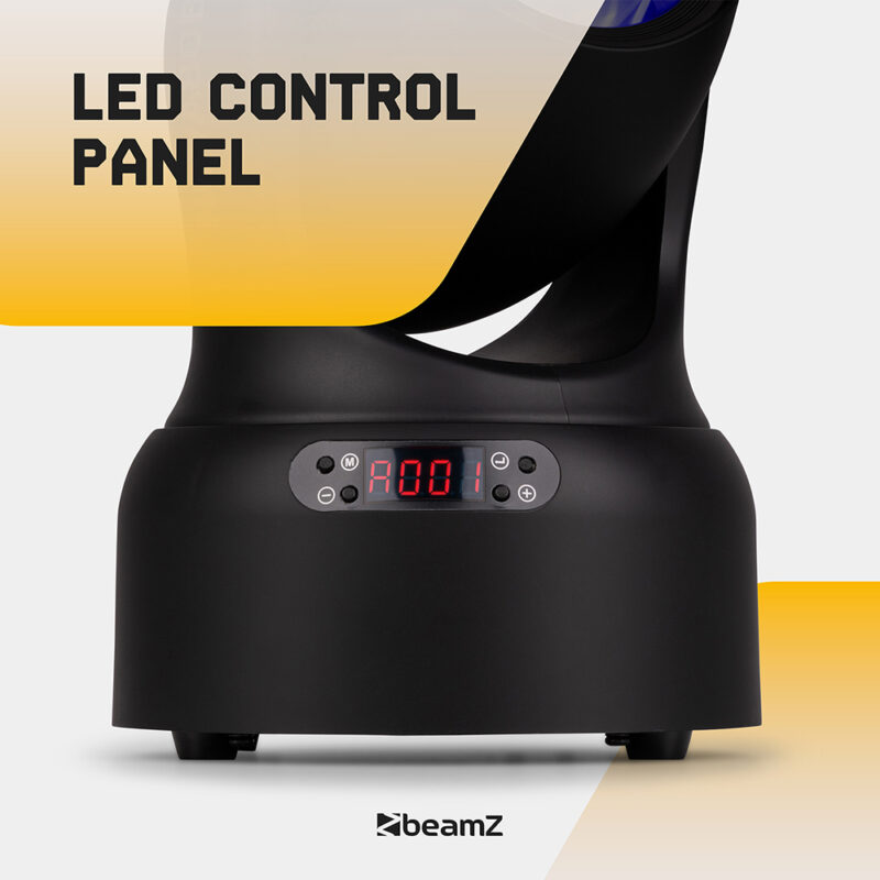 4 x BeamZ NOVA80B-BK Compact Moving Head Wash Lights with 4x 20W LEDs