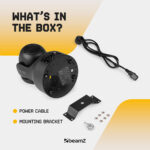 4 x BeamZ NOVA80B-BK Compact Moving Head Wash Lights with 4x 20W LEDs