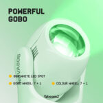 4 x BeamZ NOVA80B-WH Moving Head Wash Lights with Installation Rings