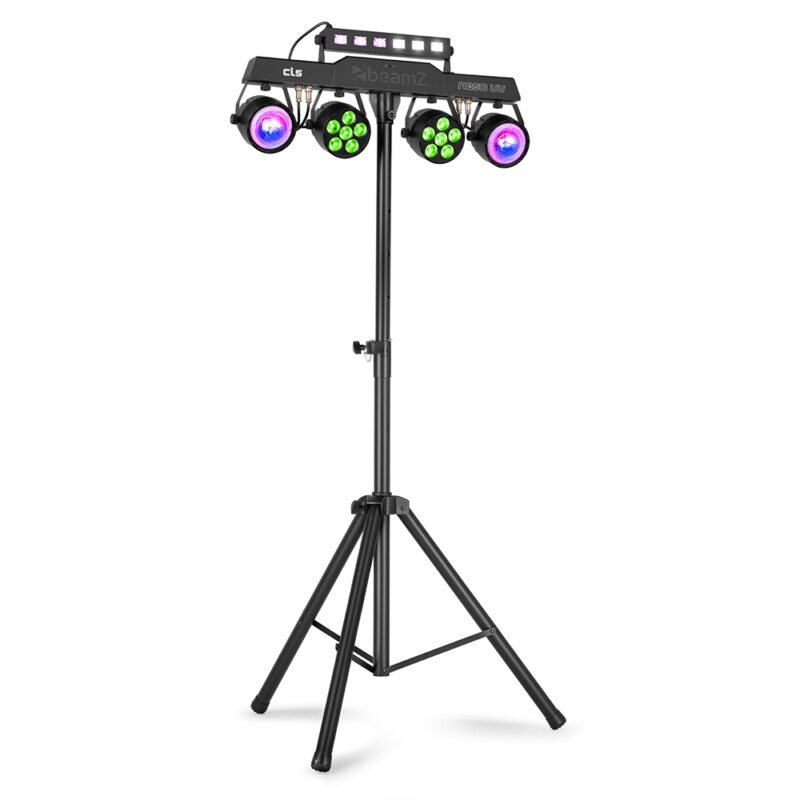BeamZ CLS Party Bar NesoUV LED Disco Party Light Bar with Stand
