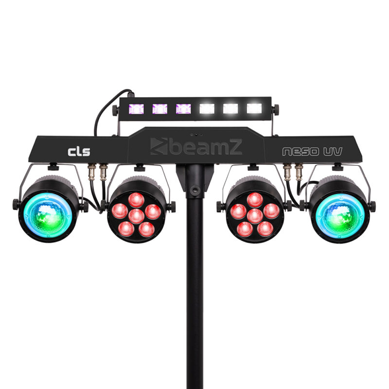 BeamZ CLS Party Bar NesoUV LED Disco Party Light Bar with Stand