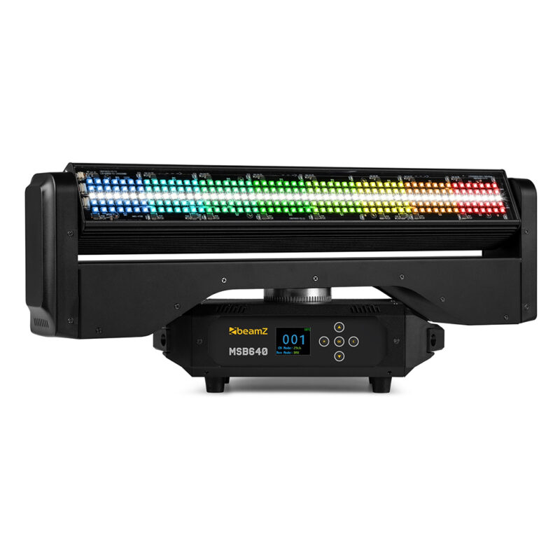 BeamZ MSB640 Moving Head LED Light Bar with Zoom, Wash and Strobe