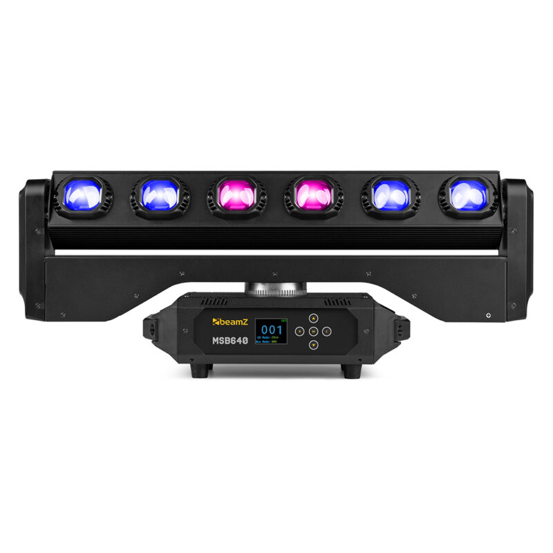 BeamZ MSB640 Moving Head LED Light Bar with Zoom, Wash and Strobe