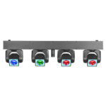 2x BeamZ ShowBar Go Shine Moving Head Light Bar Package with Footswitch