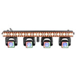 2x BeamZ ShowBar Go Edge Moving Head Light Bar with Wireless Transceiver