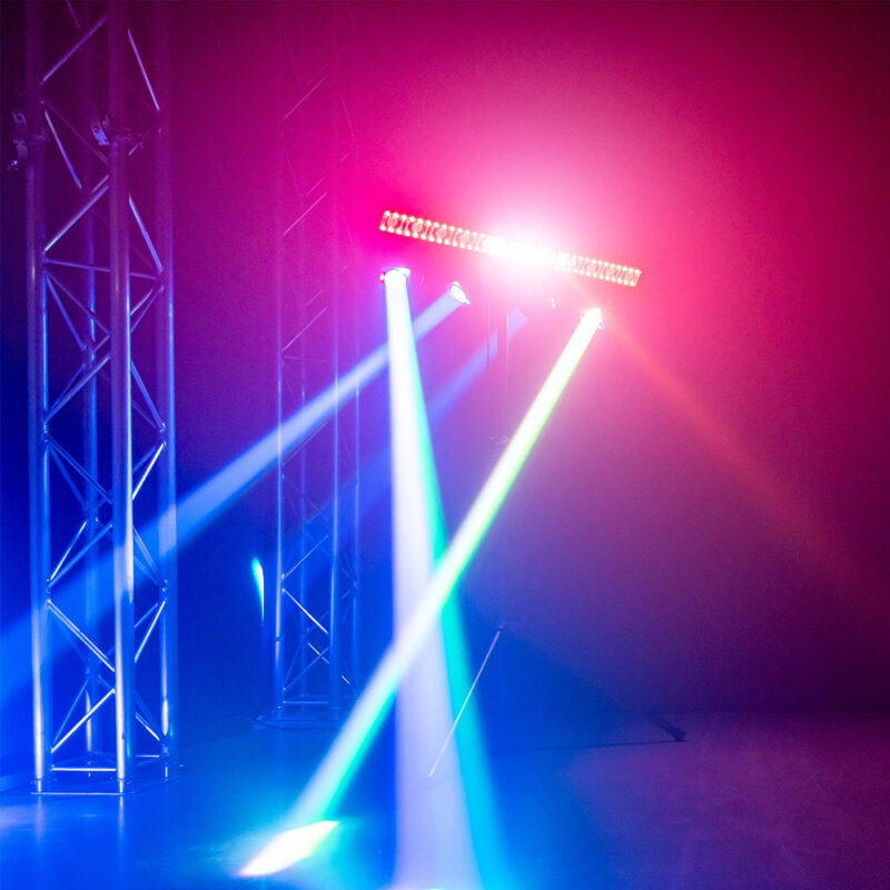 2x BeamZ ShowBar Go Edge Moving Head Light Bar with Wireless Transceiver