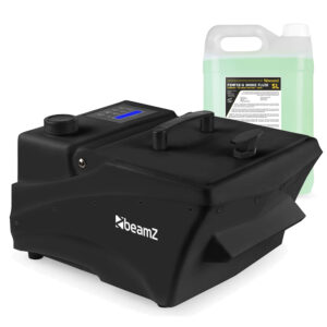 BeamZ ICE1400 Low Fog Machine with 5L Eco-Friendly Light Green Fluid
