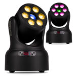 2 x BeamZ NOVA68G-BK Compact Moving Head Wash Lights with Gobos