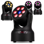4 x BeamZ NOVA68G-BK Compact Moving Head Wash Lights with Gobos
