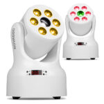2 x BeamZ NOVA68G-WH Compact Moving Head Wash Lights with Gobos