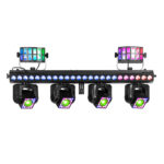 2x BeamZ ShowBar Go Ultra Moving Head Light Bar with Wireless Transceiver