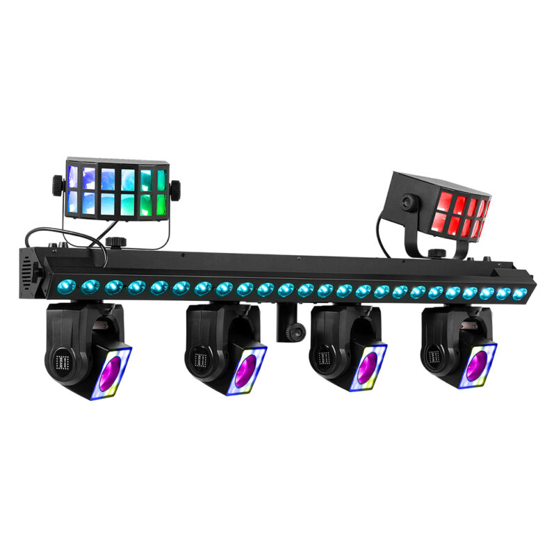 2x BeamZ ShowBar Go Ultra Moving Head Light Bar with Wireless Transceiver