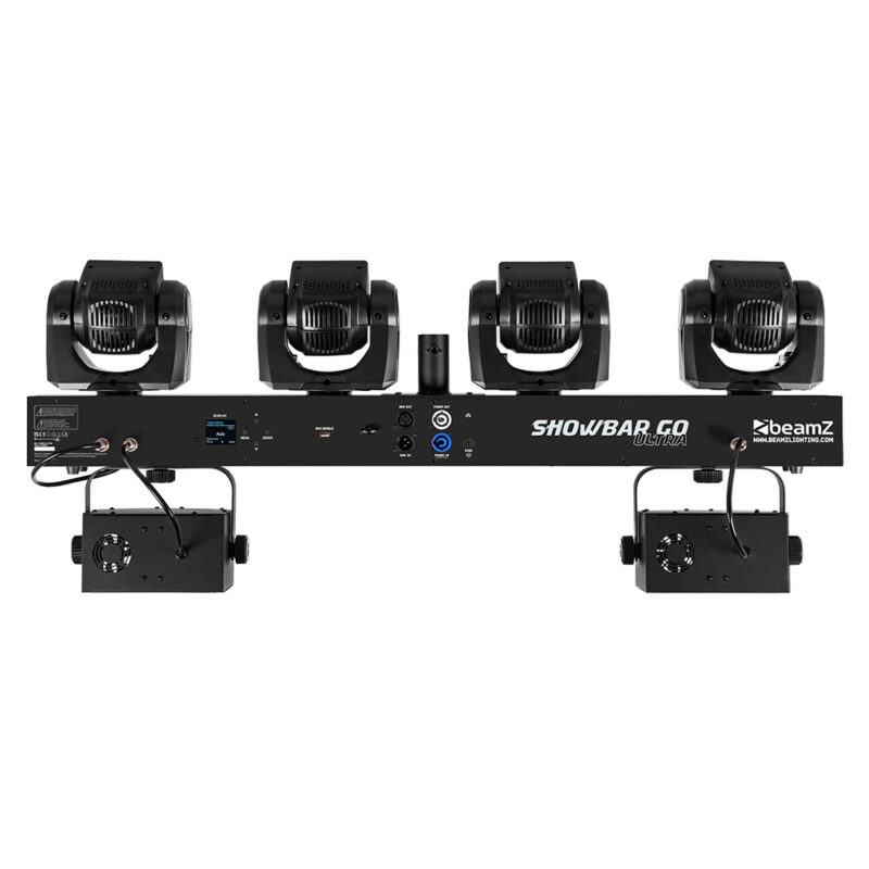 2x BeamZ ShowBar Go Ultra Moving Head Light Bar with Wireless Transceiver