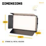 BeamZ SFP300T LED Panel Softbox Photography & Video Light – 300W CW/WW