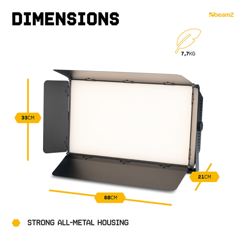 BeamZ SFP300T LED Panel Softbox Photography & Video Light – 300W CW/WW
