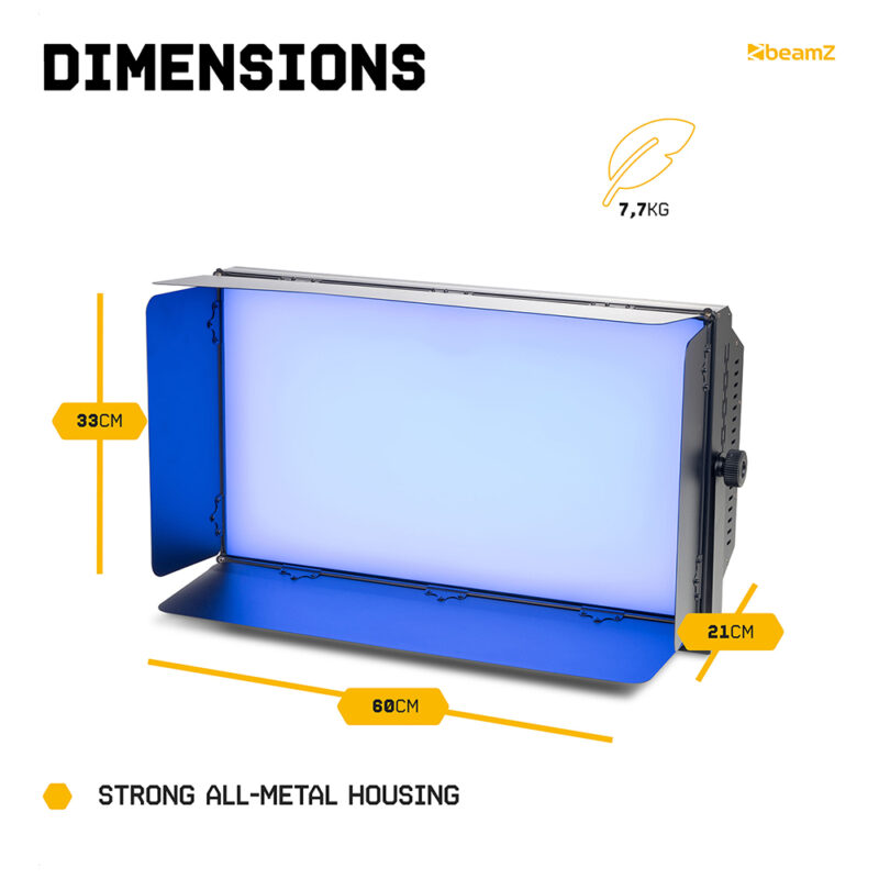 BeamZ SFP300C LED Panel Softbox Photography & Video Light – 300W RGBAL