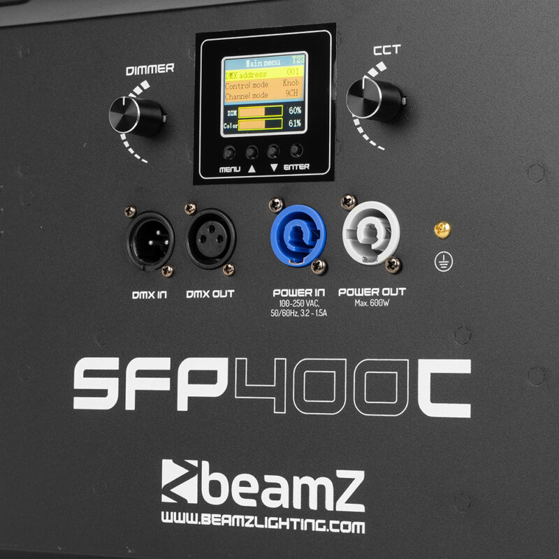 BeamZ SFP400C LED Panel Softbox Photography & Video Light – 400W RGBAL