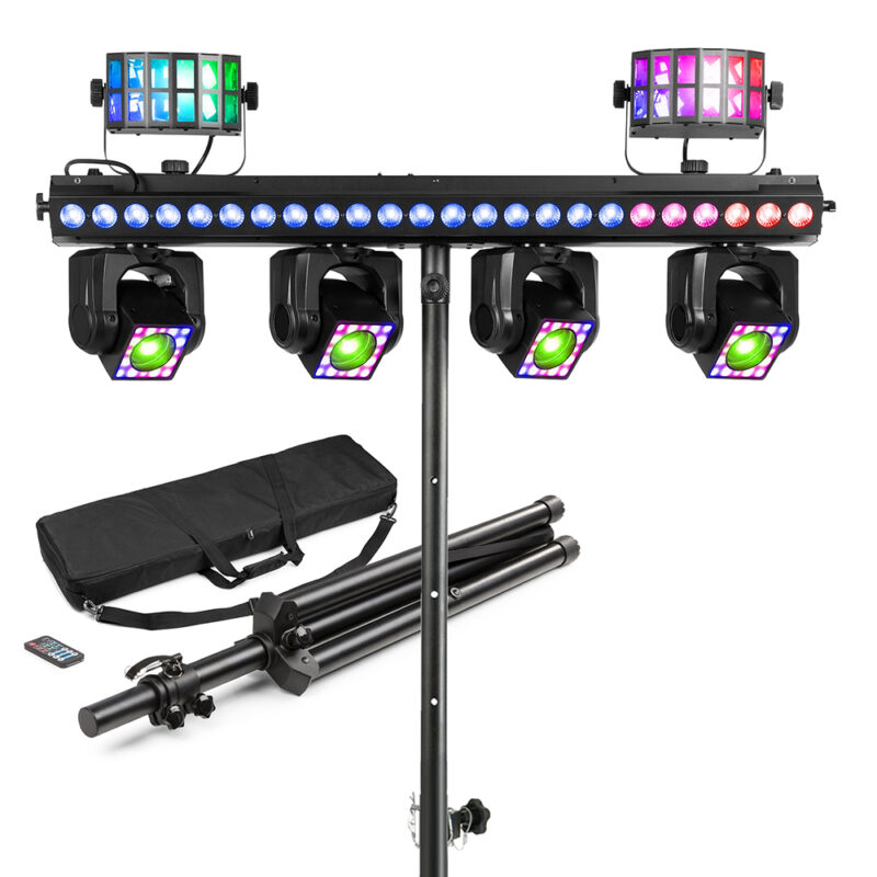 BeamZ ShowBar Go Ultra Moving Head Light Bar with Stand & Case