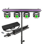 BeamZ ShowBar Go Vibe Moving Head Light Bar with Stand & Case