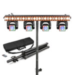 BeamZ ShowBar Go Edge Moving Head Light Bar with Stand & Case