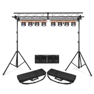 2x BeamZ ShowBar Go Edge Moving Head Package with 3m LightBridge