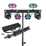 BeamZ ShowBar Go Glow Moving Head Light Bar with Stand & Case