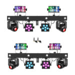 2x BeamZ ShowBar Go Glow Moving Head Light Bar with Wireless Transceiver