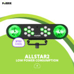 Fuzzix AllStar2 4-in-1 LED DJ Disco Party Light Bar System with Stand