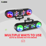 Fuzzix AllStar2 4-in-1 LED DJ Disco Party Light Bar System with Stand