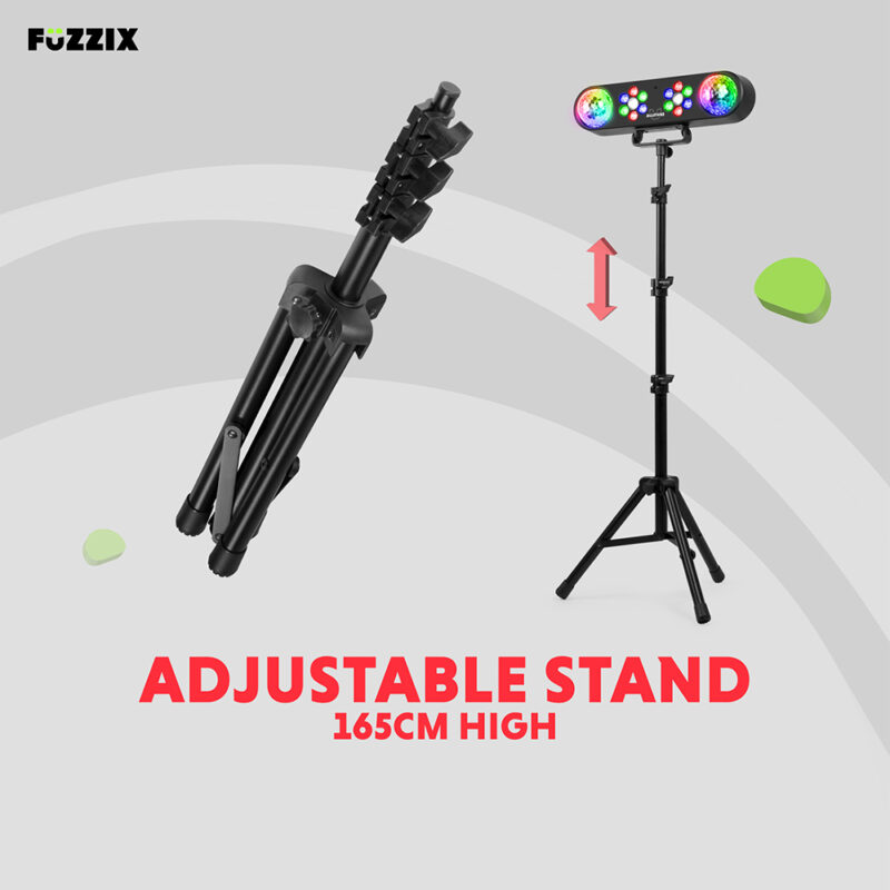 Fuzzix AllStar2 4-in-1 LED DJ Disco Party Light Bar System with Stand