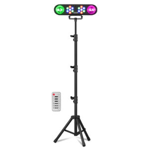 2x Fuzzix AllStar2 4-in-1 LED DJ Disco Party Light Bars with Stands
