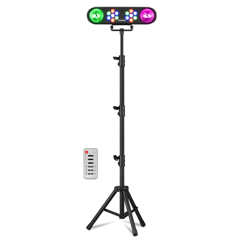 Fuzzix AllStar2 4-in-1 LED DJ Disco Party Light Bar System with Stand