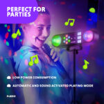 Fuzzix AllStar3 5-in-1 LED DJ Disco Party Light Bar System with Stand