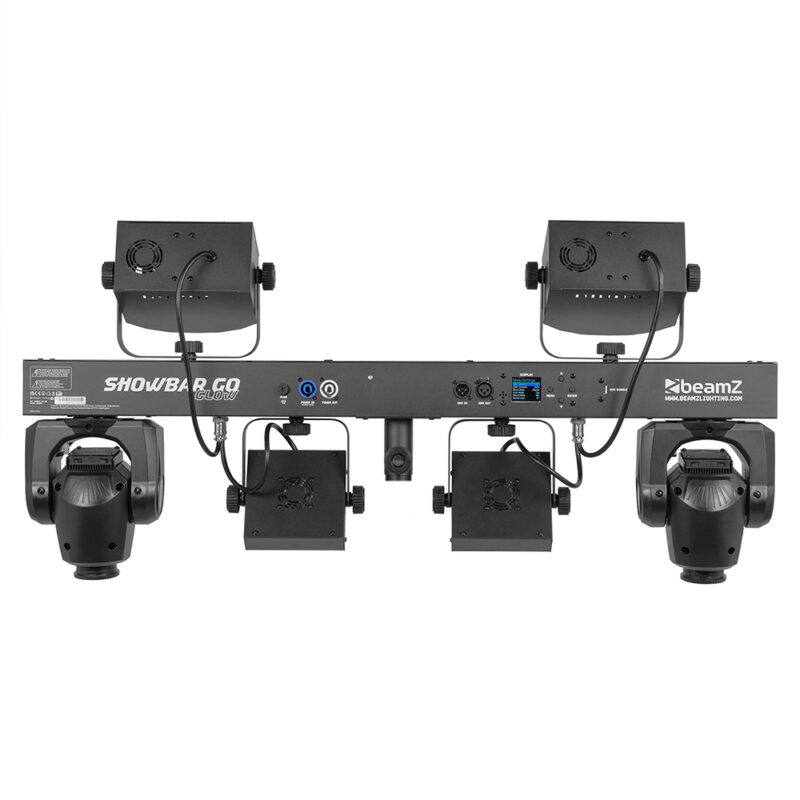 BeamZ ShowBar GO Glow DJ Light Bar with Moving Heads, Derby, Par & Strobe