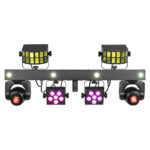 BeamZ ShowBar GO Glow DJ Light Bar with Moving Heads, Derby, Par & Strobe