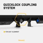 2x Beamz LCB244 Aluminium LED Light Bars – 24x4W – RGBW