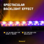 2x Beamz LCB14C Hybrid LED Light Bars with Pixel Control – RGBW