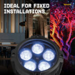2x BeamZ BWA65 AluPar Weatherproof Outdoor LED Par Can Lights – IP65