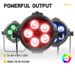 2x BeamZ BWA65 AluPar Weatherproof Outdoor LED Par Can Lights – IP65