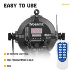 2x BeamZ BWA65 AluPar Weatherproof Outdoor LED Par Can Lights – IP65