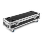 4x Beamz LCB244 Aluminium LED Light Bars – RGBW with Flight Case