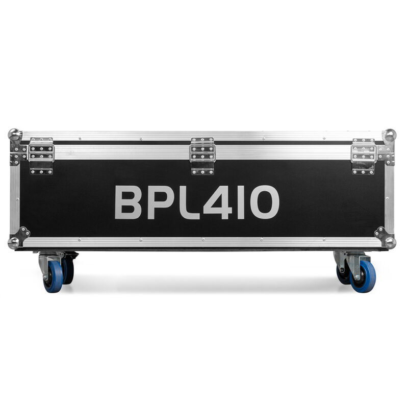2x BeamZ BPL410W Battery Powered Event Mast Lights with Flight Case