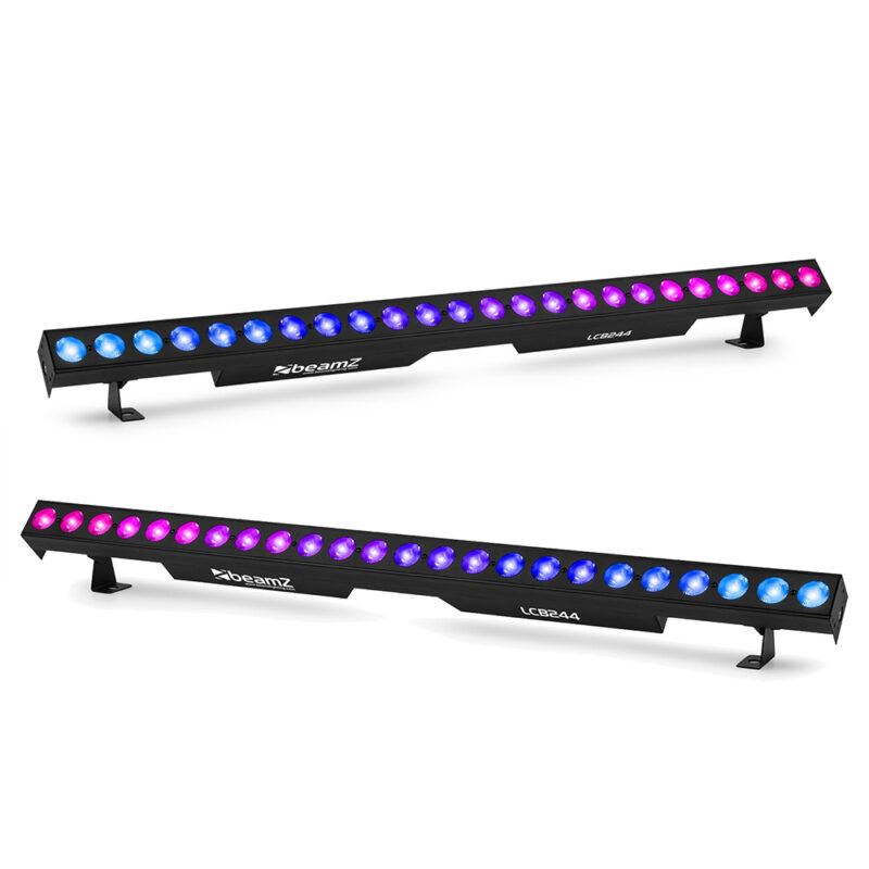2x Beamz LCB244 Aluminium LED Light Bars – 24x4W – RGBW 2x Beamz LCB244 Aluminium LED Light Bars – 24x4W – RGBW