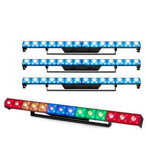 2x Beamz LCB14C Hybrid LED Light Bars with Pixel Control – RGBW