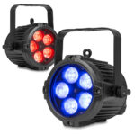 2x BeamZ BWA65 AluPar Weatherproof Outdoor LED Par Can Lights – IP65