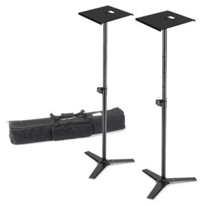 2x Vonyx Triangle Base DJ Lighting Plinth Stands with Shelves – 1.8m 2x Vonyx Triangle Base DJ Lighting Plinth Stands with Shelves – 1.8m
